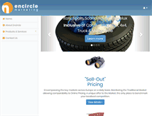 Tablet Screenshot of encircle-marketing.com
